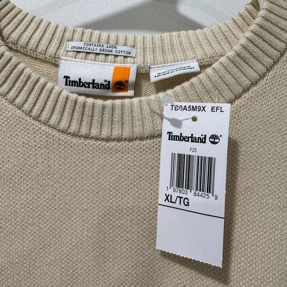 Timberland Beige Crewneck Sweater for Men - Picture 4 of 5